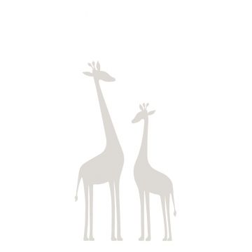 fototapet giraffer varmt grått